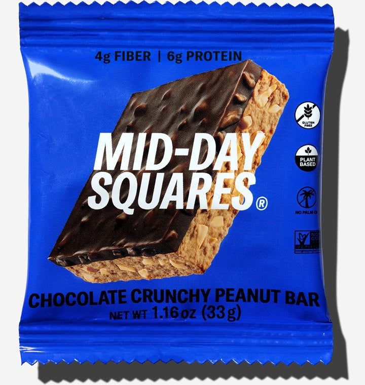 Mid-Day Squares Chocolate Crunchy Peanut Bar