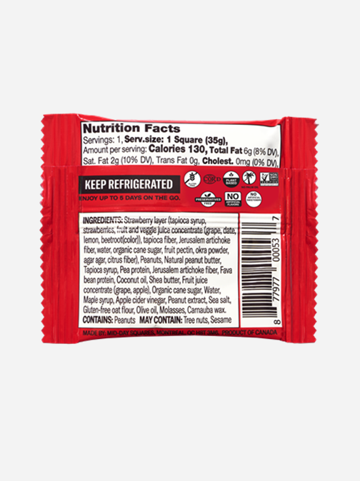 12 pack - PB&J Strawberry | Mid-Day Squares